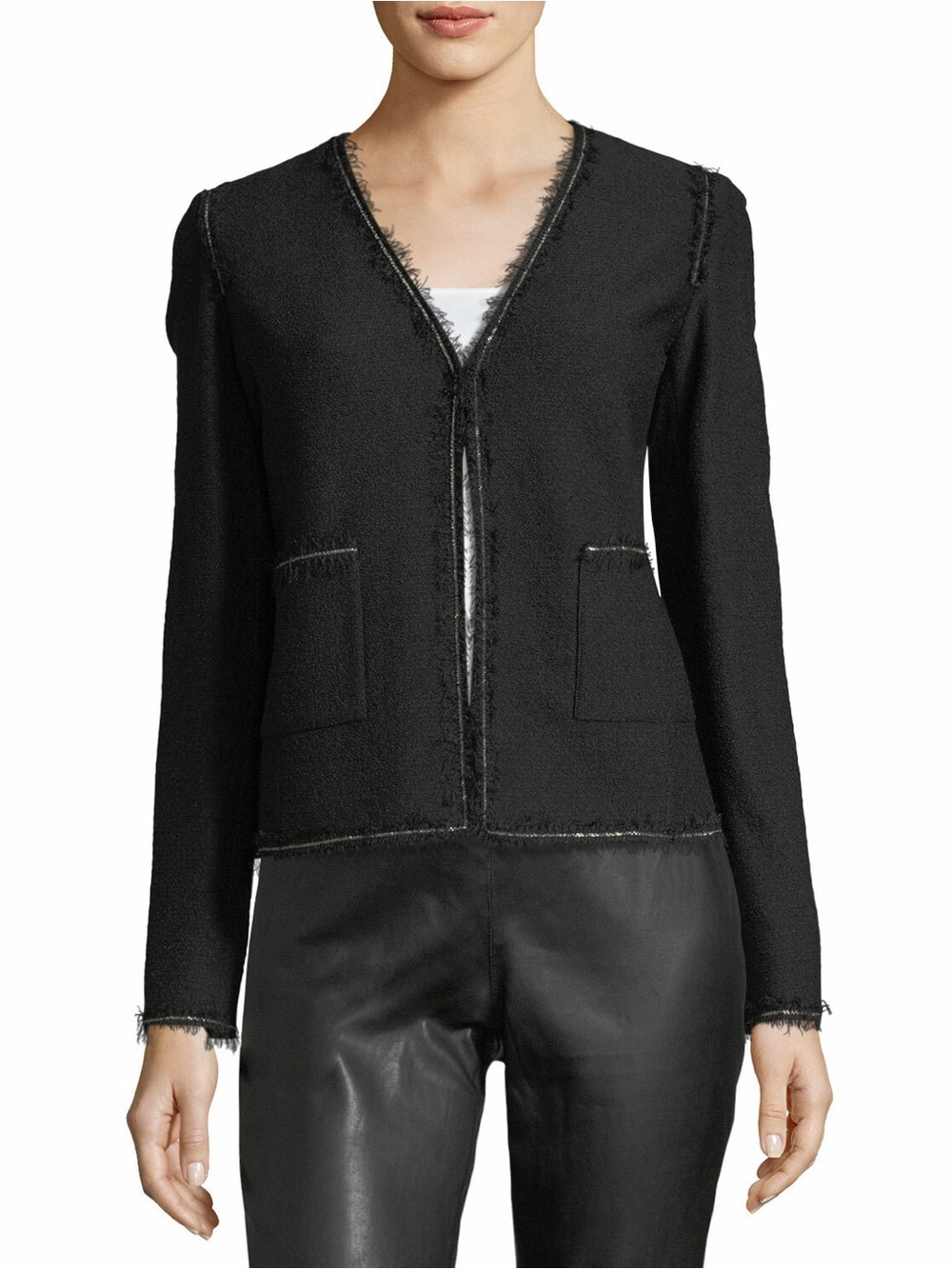 St. John Soft Boucle Knit wool Jacket , sz: 12